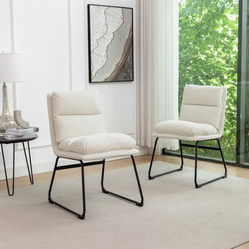 Upholstered Dining Chairs, Set of 2
