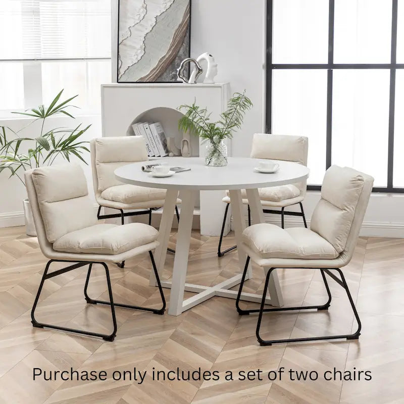 Upholstered Sled-Base Dining Chair