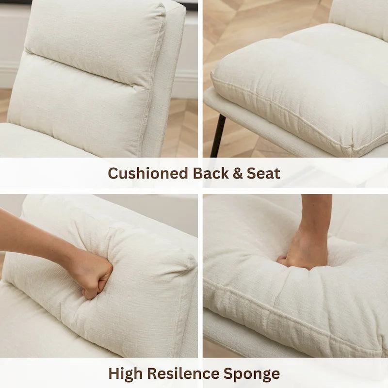 Upholstered Sled-Base Dining Chair