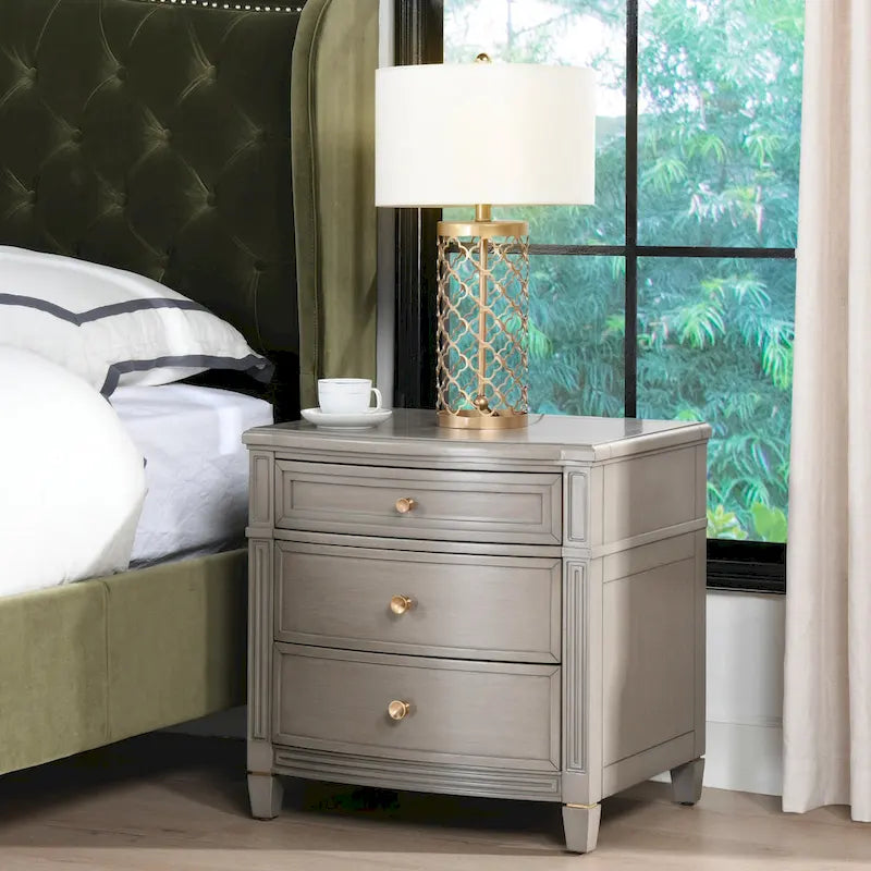 23.5-Inch 3-Drawer Storage End Table