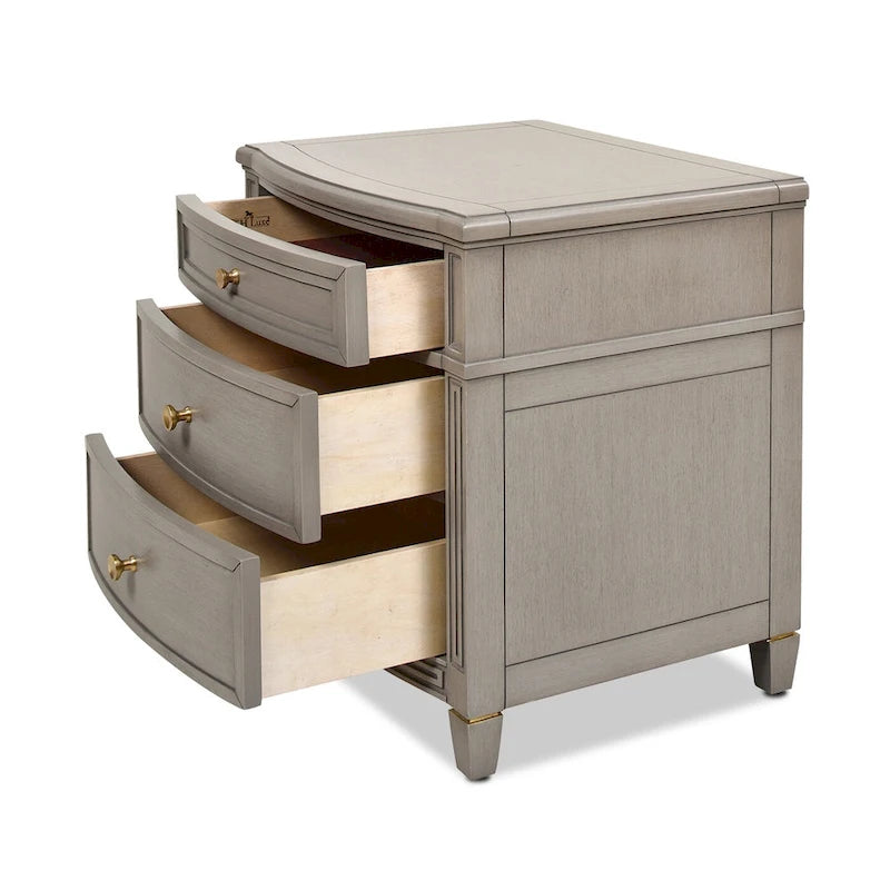 23.5-Inch 3-Drawer Storage End Table