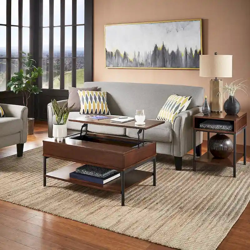 Elio Two-Tone Lift-Top Rectangular Tables by iNSPIRE Q Modern