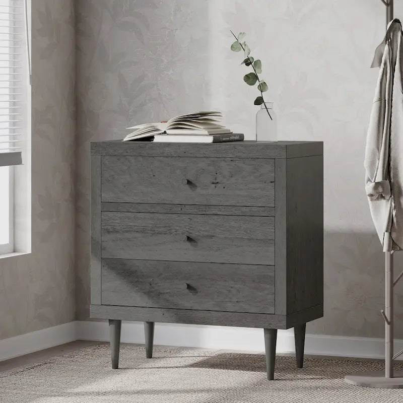Commode à 3 tiroirs moderne de style moderne du milieu du siècle