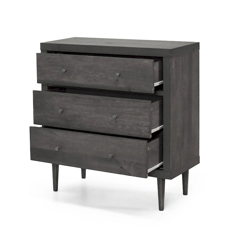 Commode à 3 tiroirs moderne de style moderne du milieu du siècle
