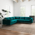 Symmetrisches Ecksofa im Mid-Century-Modern-Stil mit Kissenlehne
