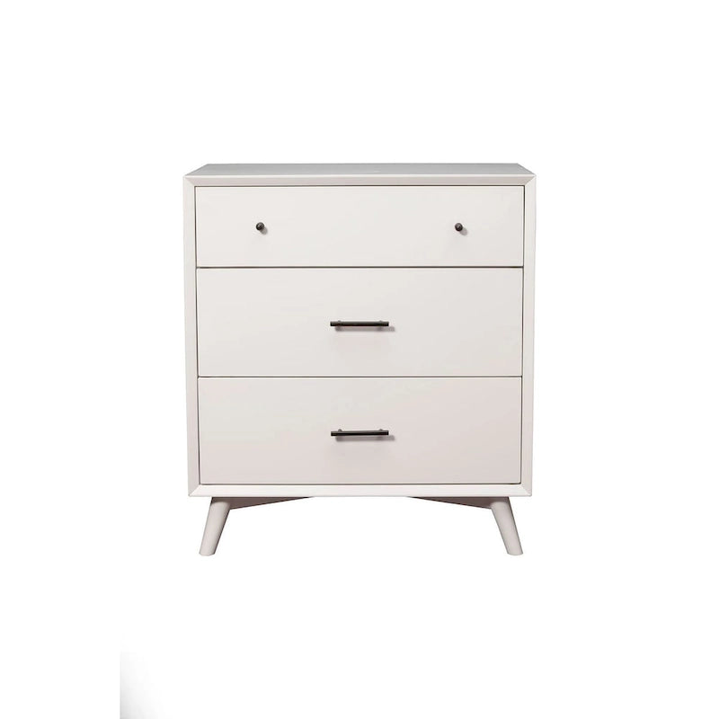 Mid-Century Wood 3-Drawer Small Chest
