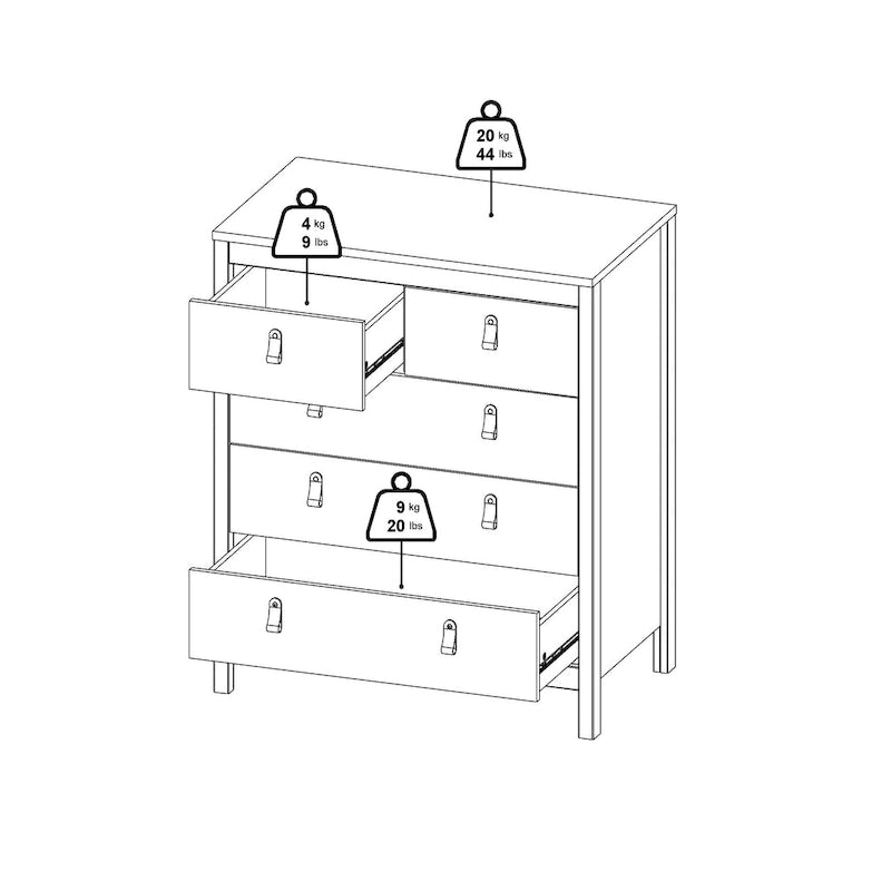 Kommode mit 5 Schubladen