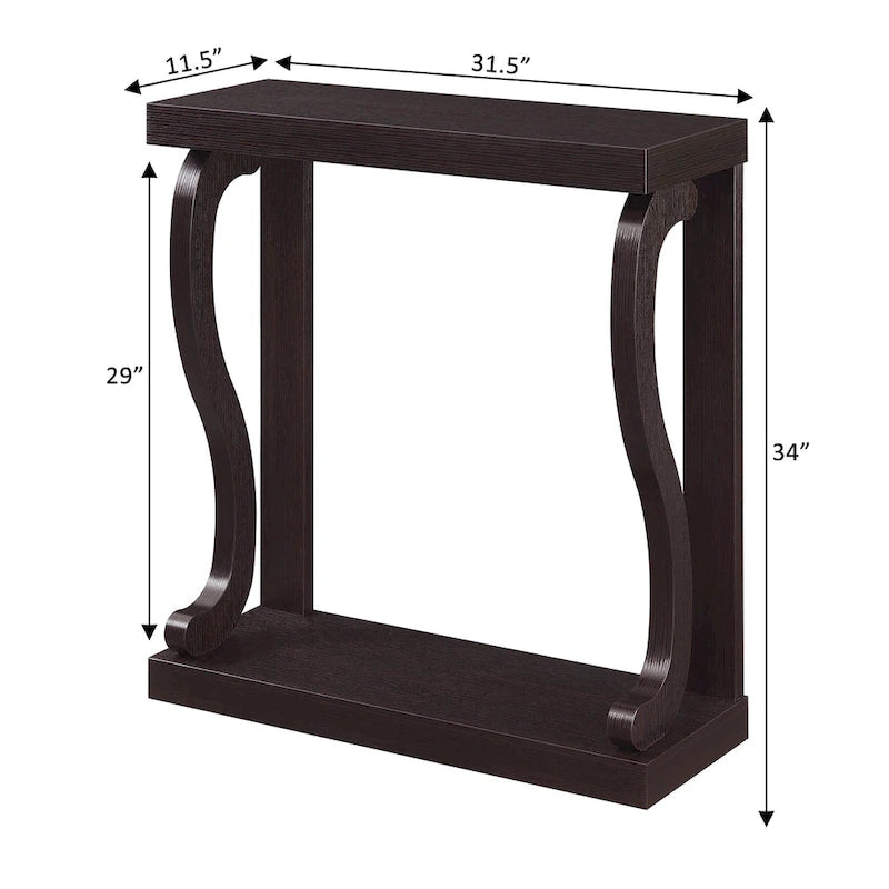 Console Table with Shelf