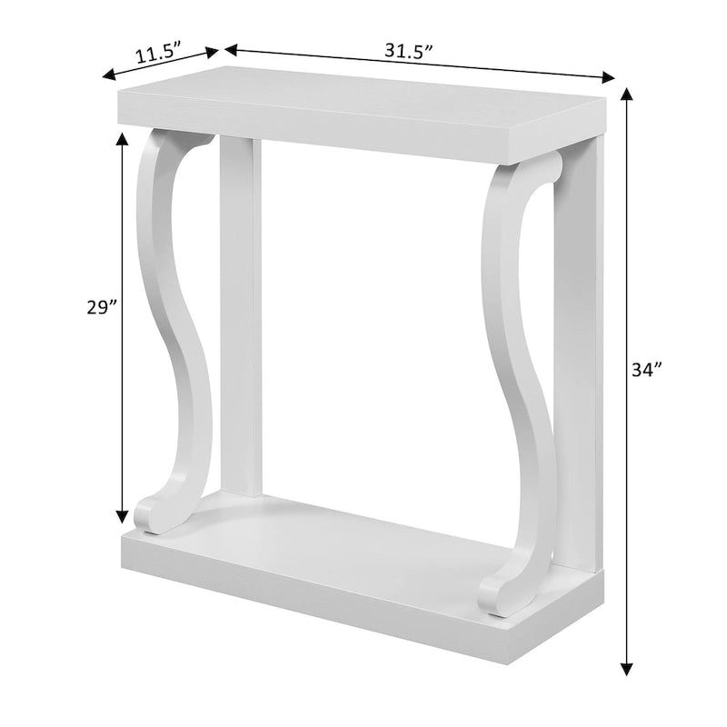 Console Table with Shelf