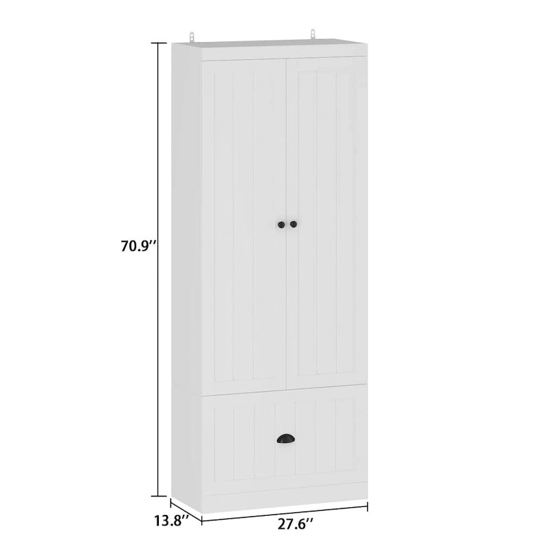 Móvel de entrada com banco de arrumação, organizador de roupeiro e cabideiro