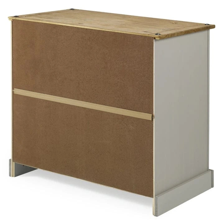 Credenza laterale in legno massello di pino da 35 pollici