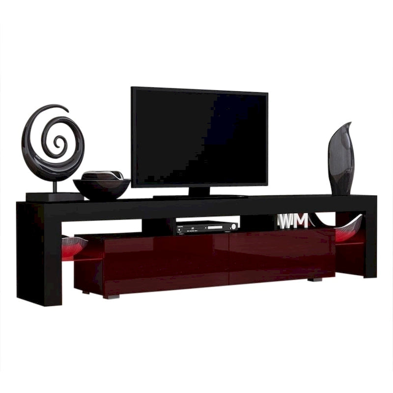 Moderner 79-Zoll-TV-Schrank mit LEDs in 16 Farben