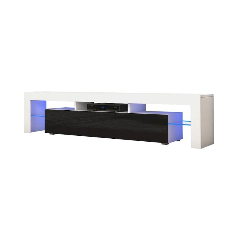 Moderner 79-Zoll-TV-Schrank mit LEDs in 16 Farben