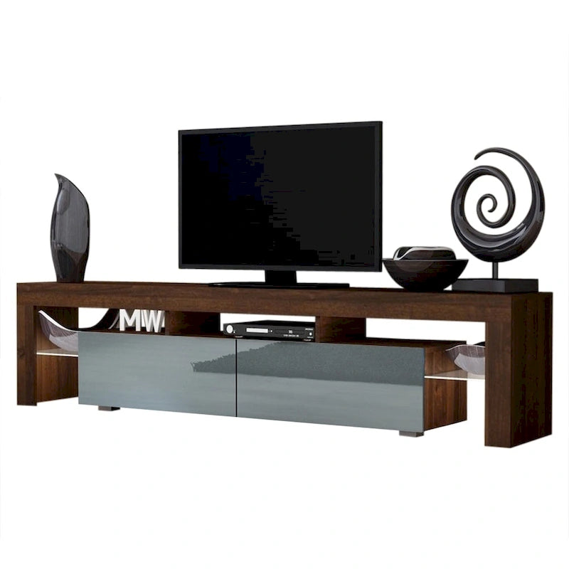 Moderner 79-Zoll-TV-Schrank mit LEDs in 16 Farben