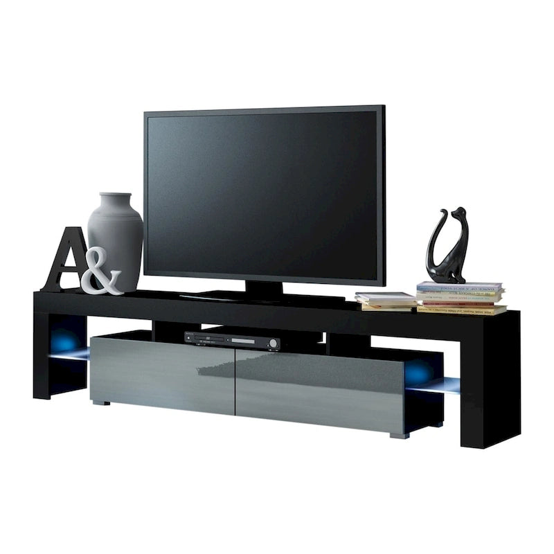 Meuble TV moderne de 79 pouces avec LED à 16 couleurs