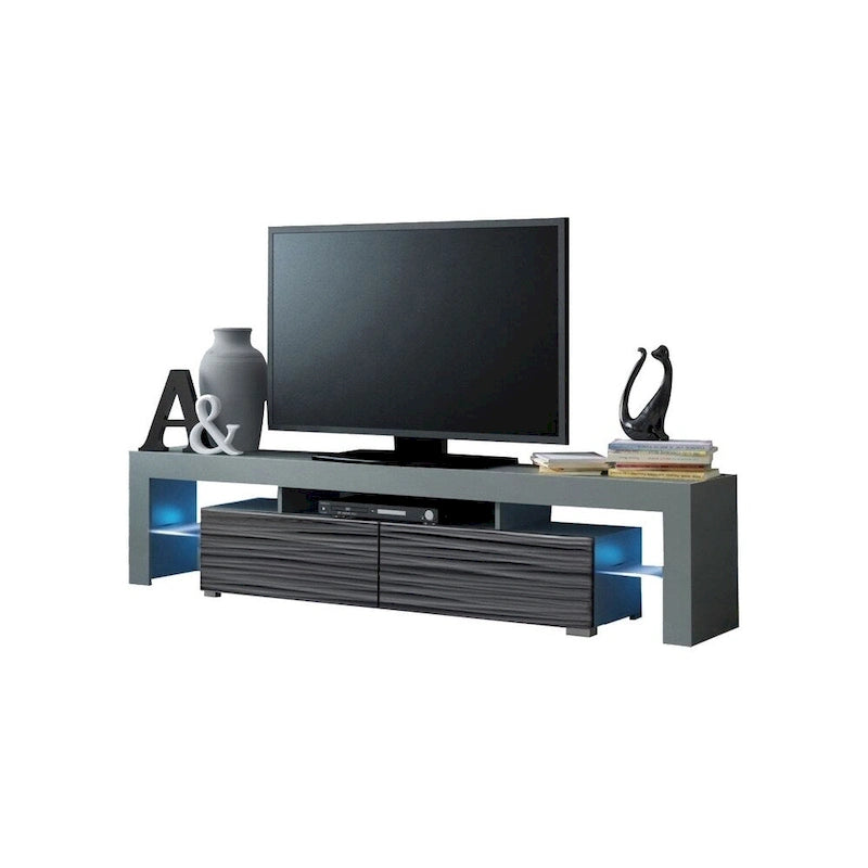 Meuble TV moderne de 79 pouces avec LED à 16 couleurs