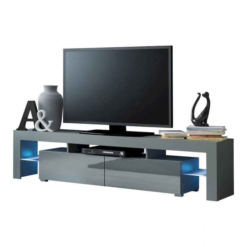 Meuble TV moderne de 79 pouces avec LED à 16 couleurs