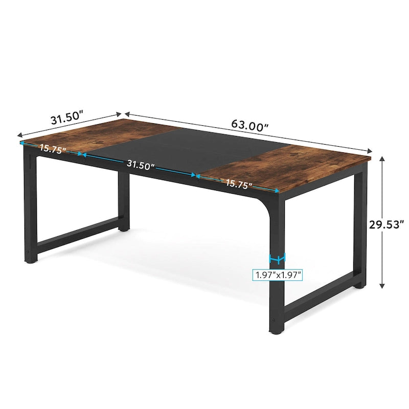 63-Inch Large Computer Desk