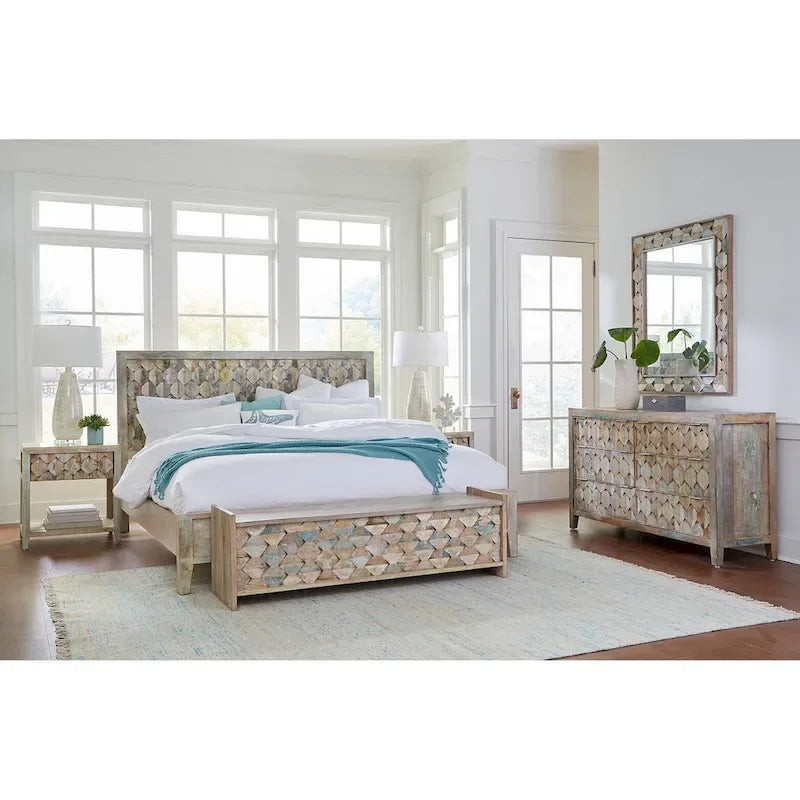 Vintage Reclaimed Teak Bed