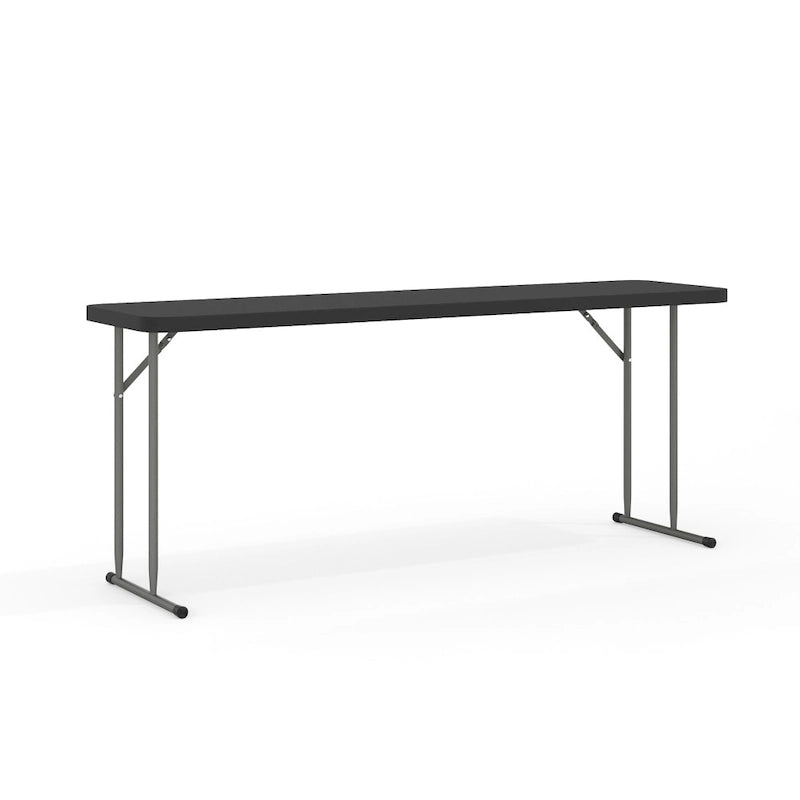 6-Foot White Plastic Folding Training Table