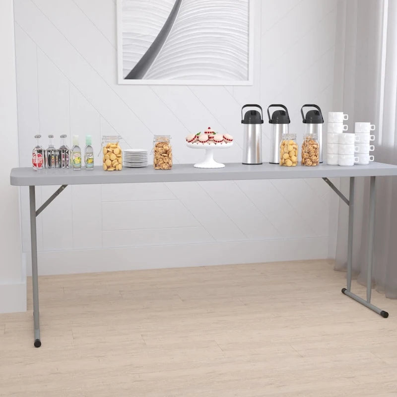 6-Fuß weißer klappbarer Kunststoff-Schulungstisch