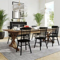 Solid Pine Farmhouse Folding Dining Table with X-Style Legs - 9' x 40"