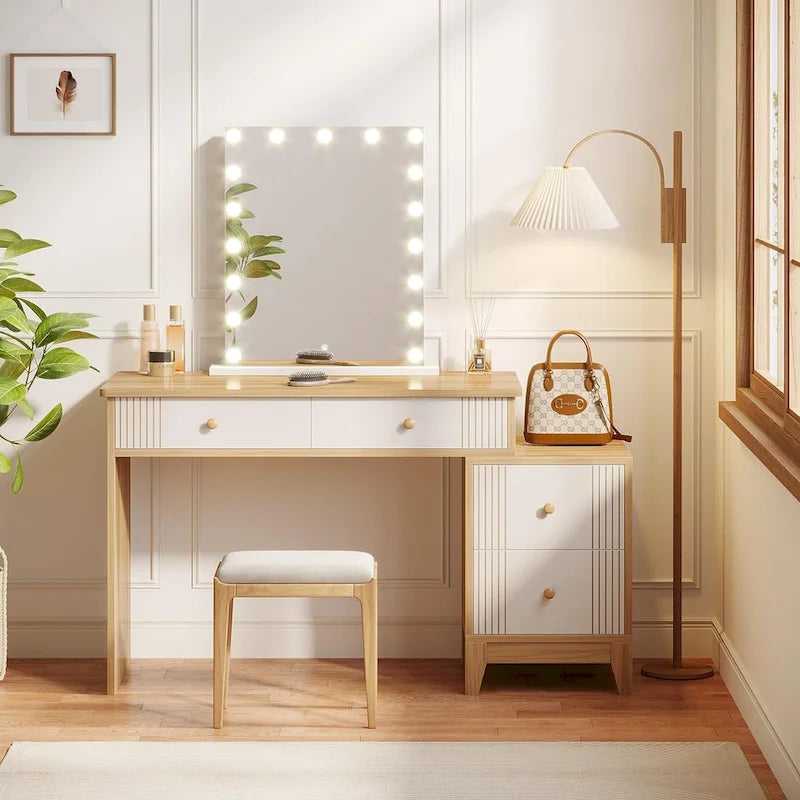4-Drawer Makeup Vanity Table