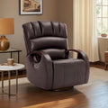 Elektrischer drehbarer Gleiter-Schaukelsessel mit verstellbarer Kopfstütze, Kunstleder