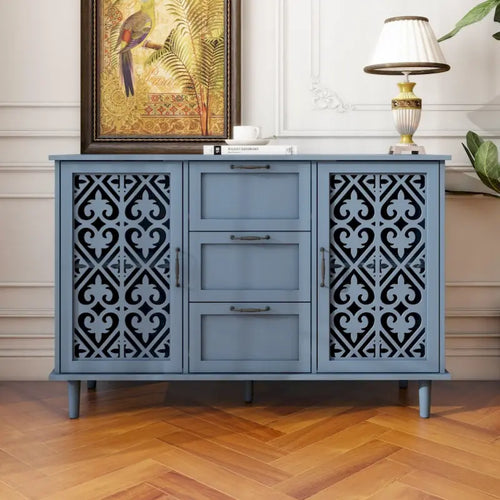2-Door, 3-Drawer Storage Cabinet for Bedroom, Living Room or Study