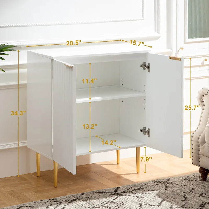 Sideboard-Buffetschrank mit verstellbaren Einlegeböden