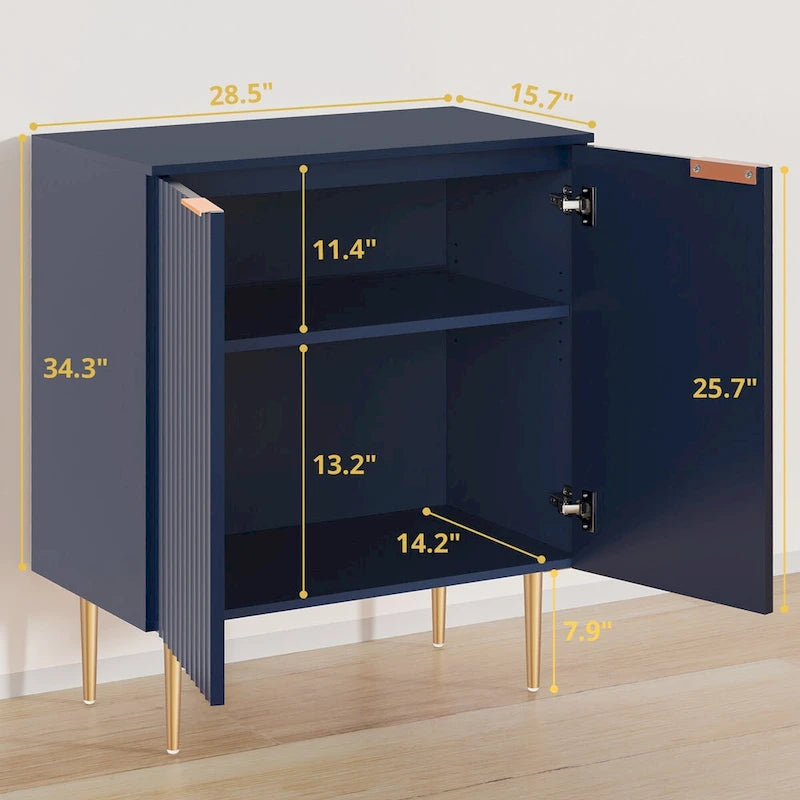 Sideboard-Buffetschrank mit verstellbaren Einlegeböden
