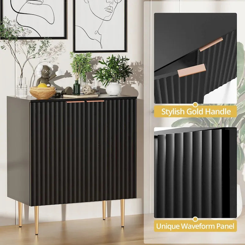 Sideboard-Buffetschrank mit verstellbaren Einlegeböden