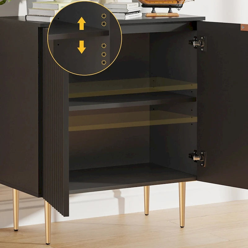 Sideboard-Buffetschrank mit verstellbaren Einlegeböden