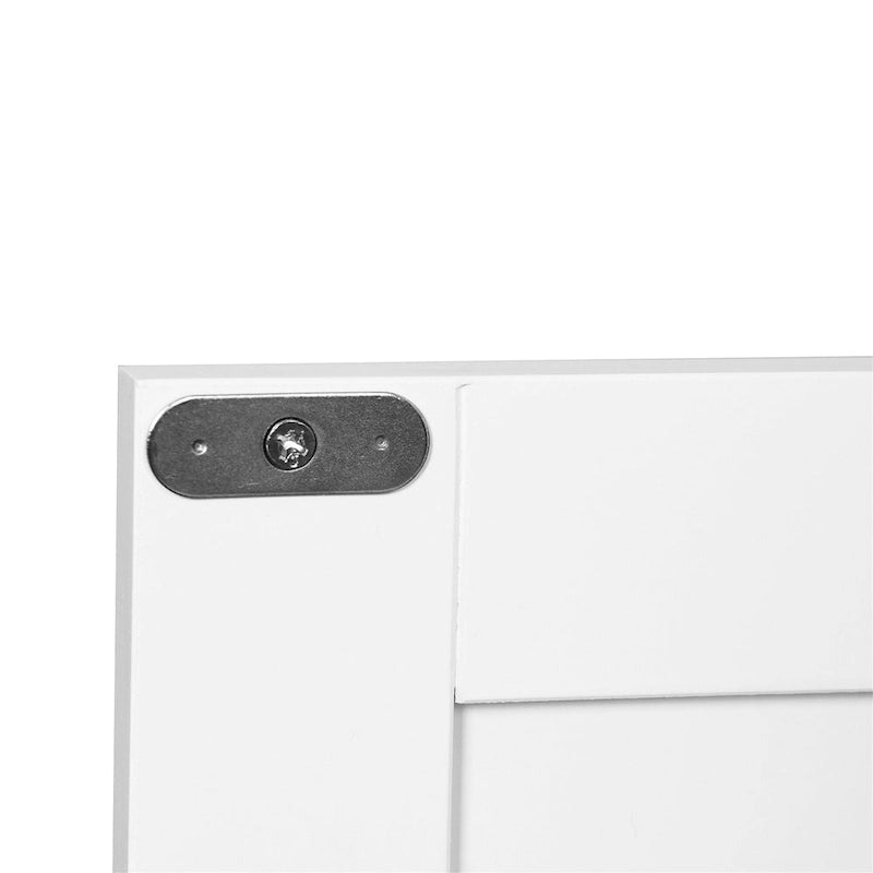 Meuble de rangement de salle de bains blanc à poser au sol, avec deux portes