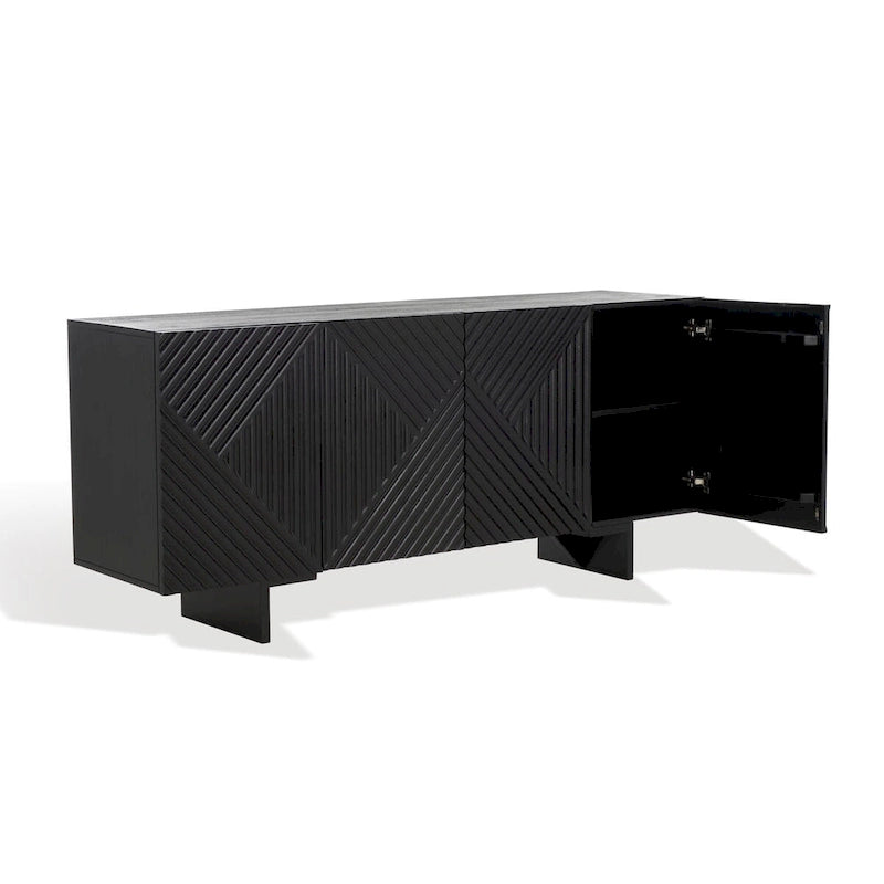 Sideboard aus Akazienholz mit 4 Türen - 68" B x 18" T x 30" H