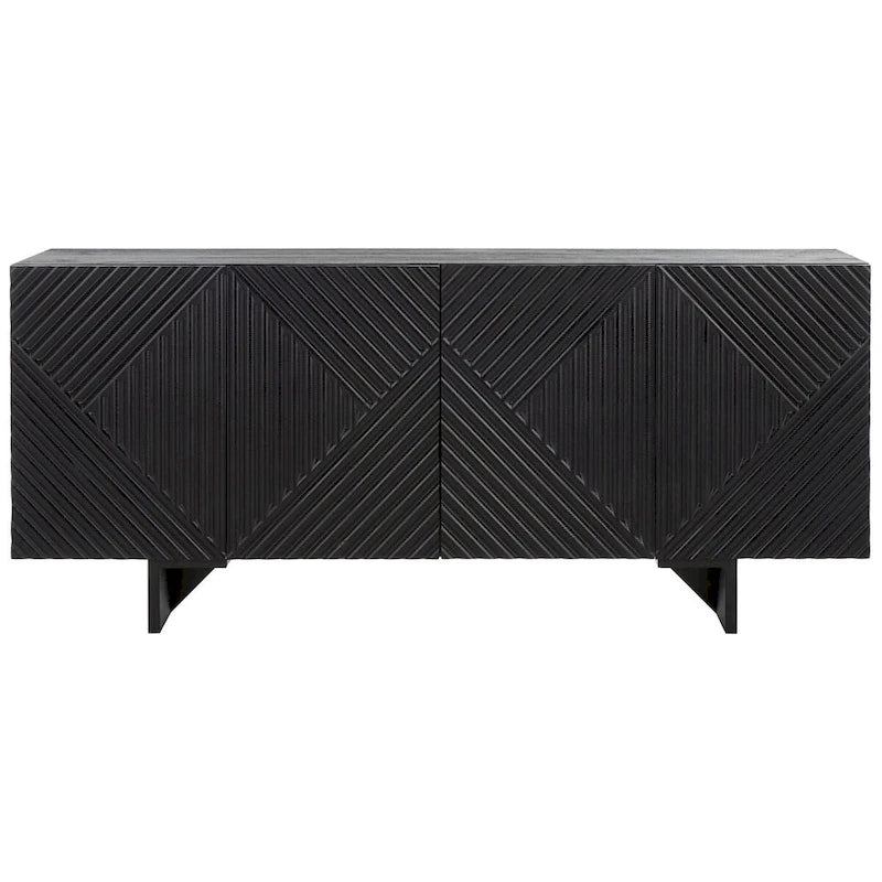 Sideboard aus Akazienholz mit 4 Türen - 68" B x 18" T x 30" H
