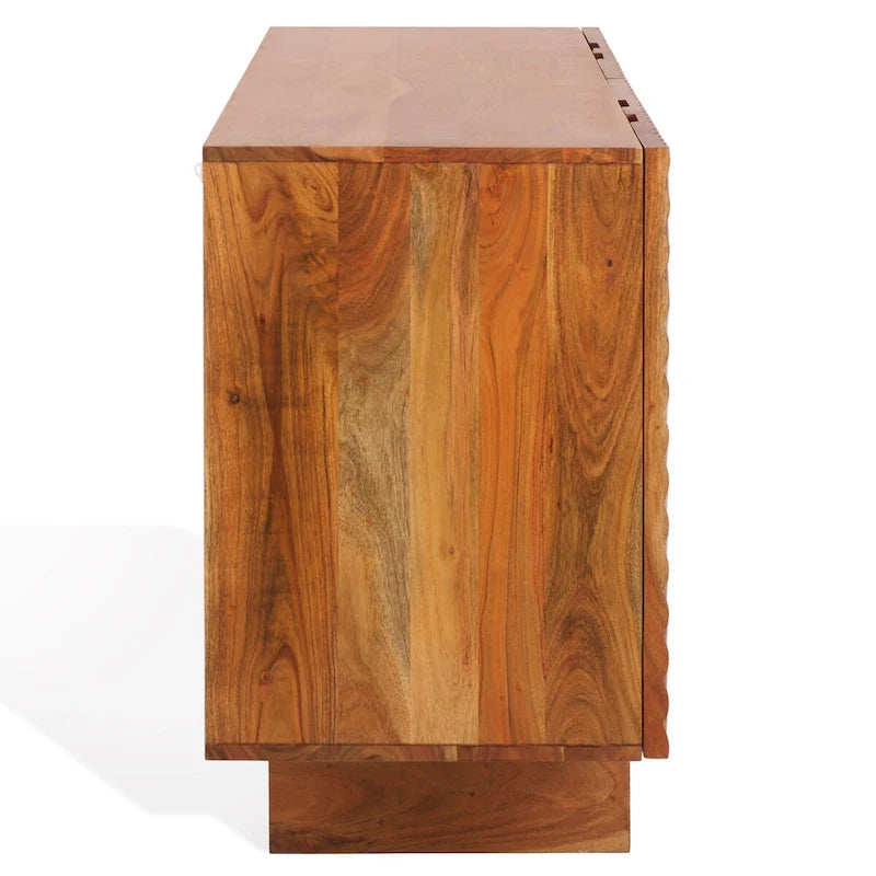 4-Door Acacia Wood Sideboard - 68" W x 18" D x 30" H