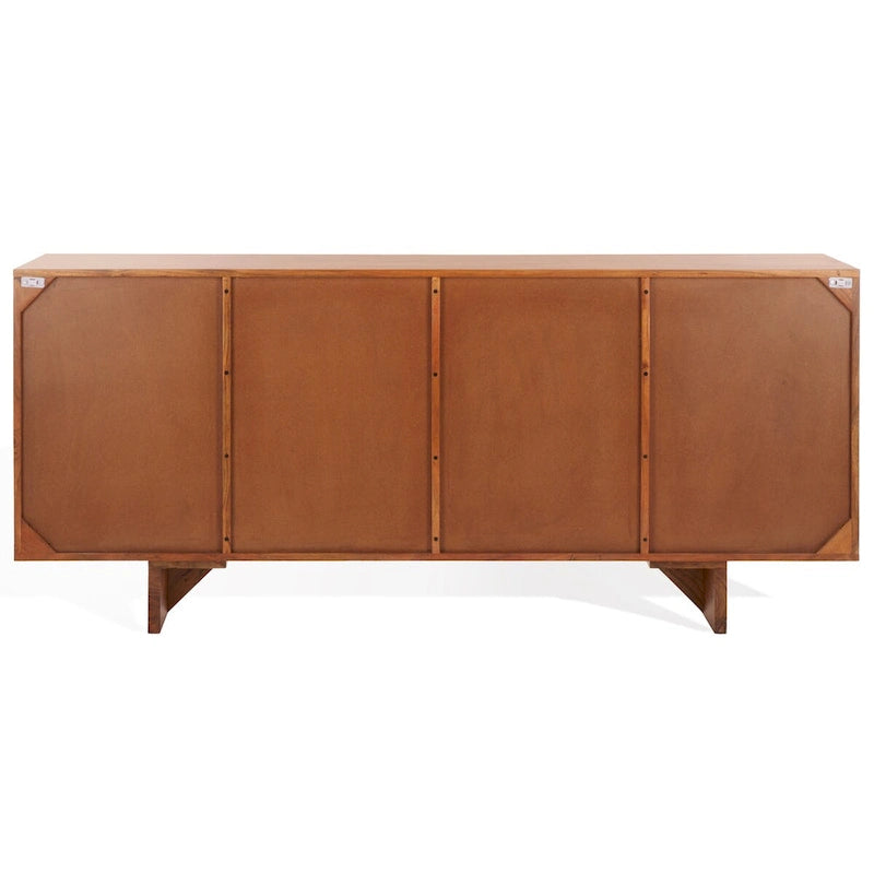 4-Door Acacia Wood Sideboard - 68" W x 18" D x 30" H